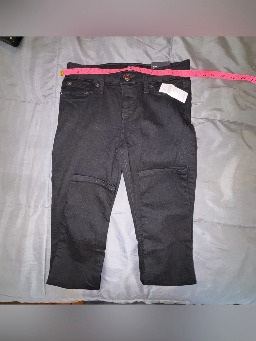 NWT Gap Kids Girls High Stretch Super Skinny Black Jeans Size 10 Adjustable